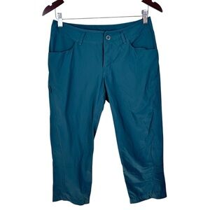 Arc’teryx Creston Capri Lightweight Teal Stretch Nylon Pants Women’s Size 4